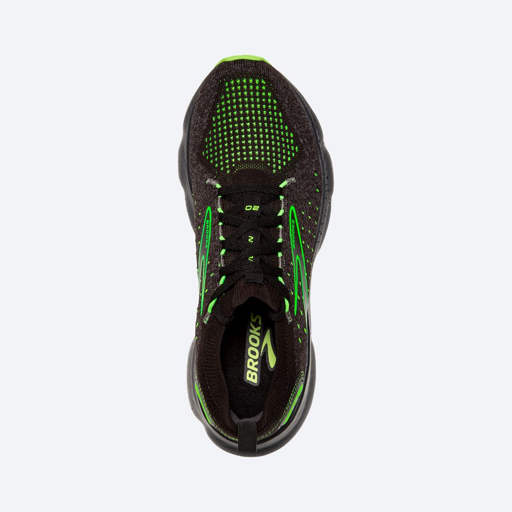 Zapatillas Running Brooks Glycerin StealthFit 20 Hombre Negras/Verde | GJS495783