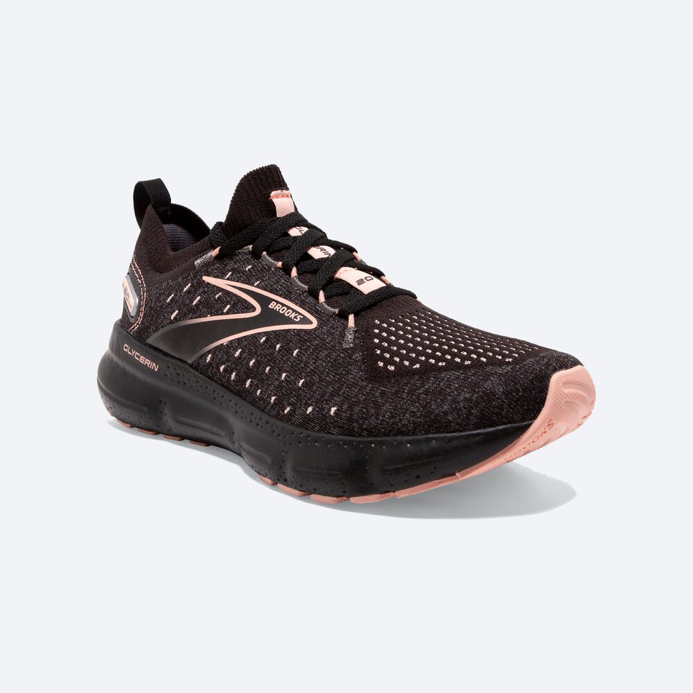 Zapatillas Running Brooks Glycerin StealthFit 20 Mujer Negras | JSI250396