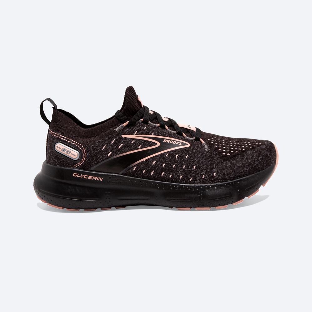 Zapatillas Running Brooks Glycerin StealthFit 20 Mujer Negras | JSI250396