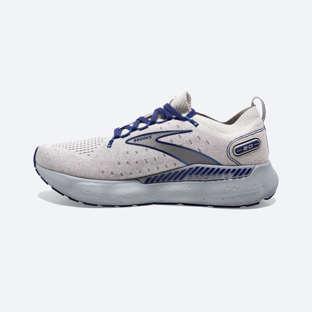 Zapatillas Running Brooks Glycerin StealthFit GTS 20 Hombre Gris/Azules | RZI746508