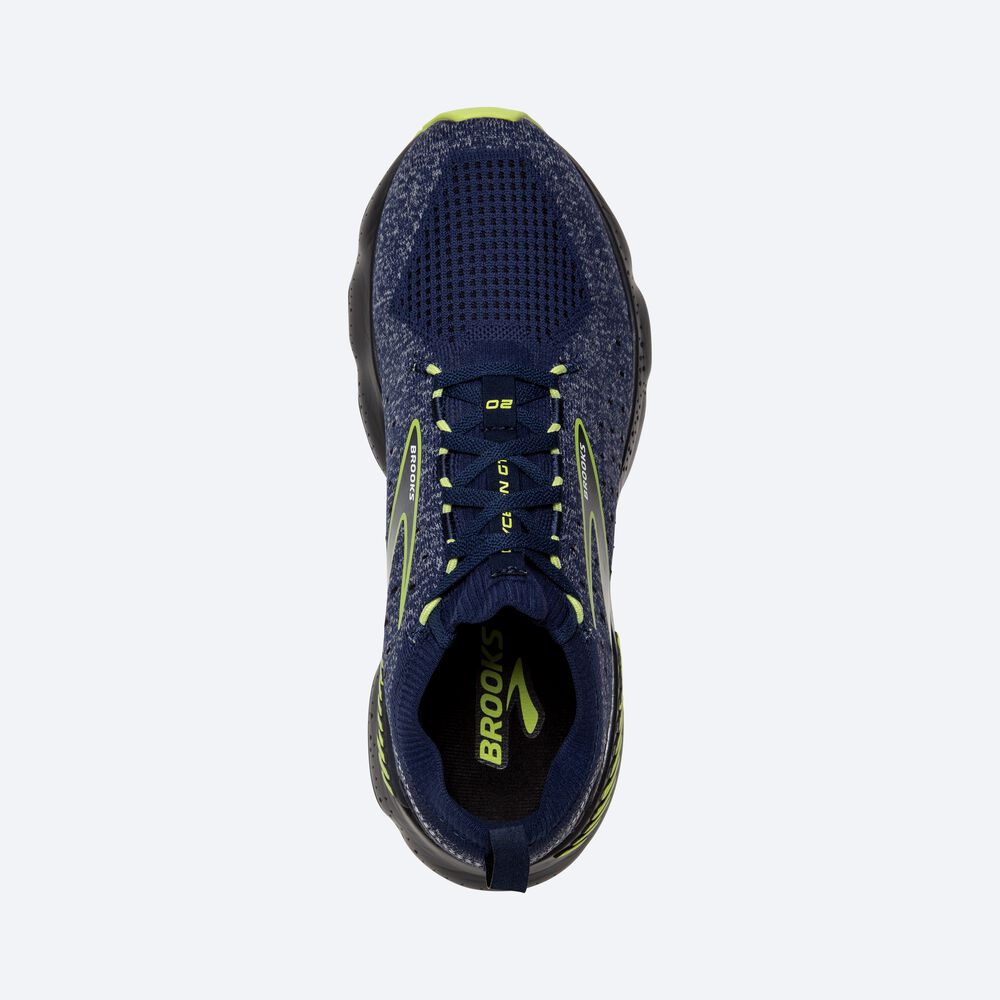 Zapatillas Running Brooks Glycerin StealthFit GTS 20 Hombre Azules/Verde Claro | XHG517384