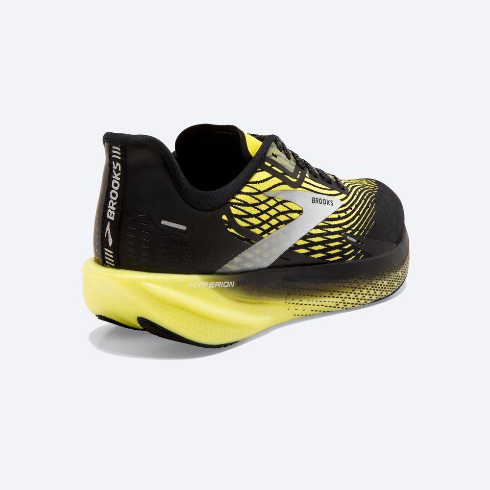 Zapatillas Running Brooks Hyperion Max Hombre Negras/Amarillo/Blancas | WGY584720