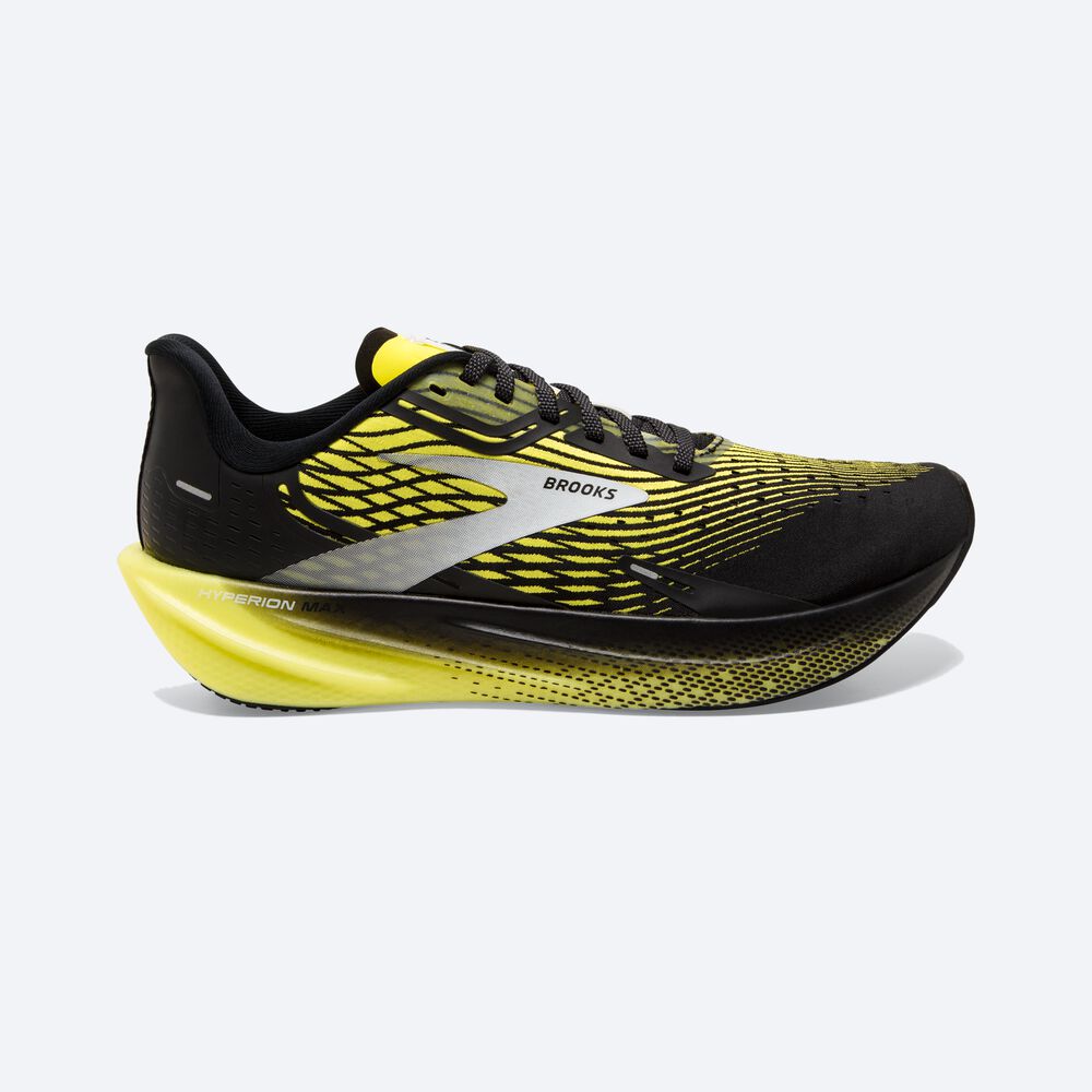 Zapatillas Running Brooks Hyperion Max Hombre Negras/Amarillo/Blancas | WGY584720