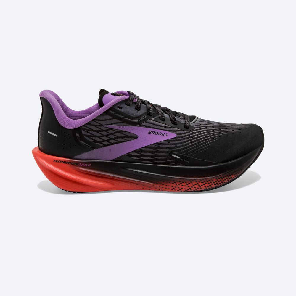 Zapatillas Running Brooks Hyperion Max Mujer Negras/Flores | BVA978513