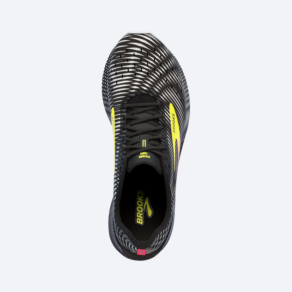 Zapatillas Running Brooks Hyperion Tempo Hombre Negras/Rosas/Amarillo | BTW217850