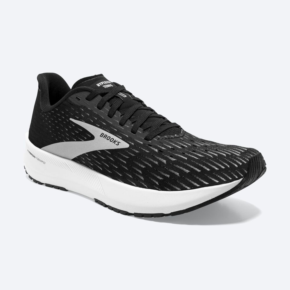 Zapatillas Running Brooks Hyperion Tempo Mujer Negras/Plateadas/Blancas | UPI178950