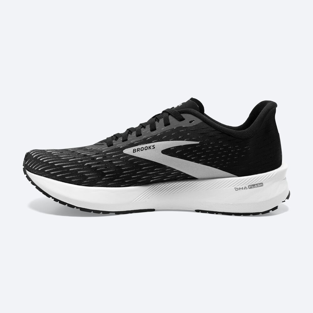 Zapatillas Running Brooks Hyperion Tempo Mujer Negras/Plateadas/Blancas | UPI178950