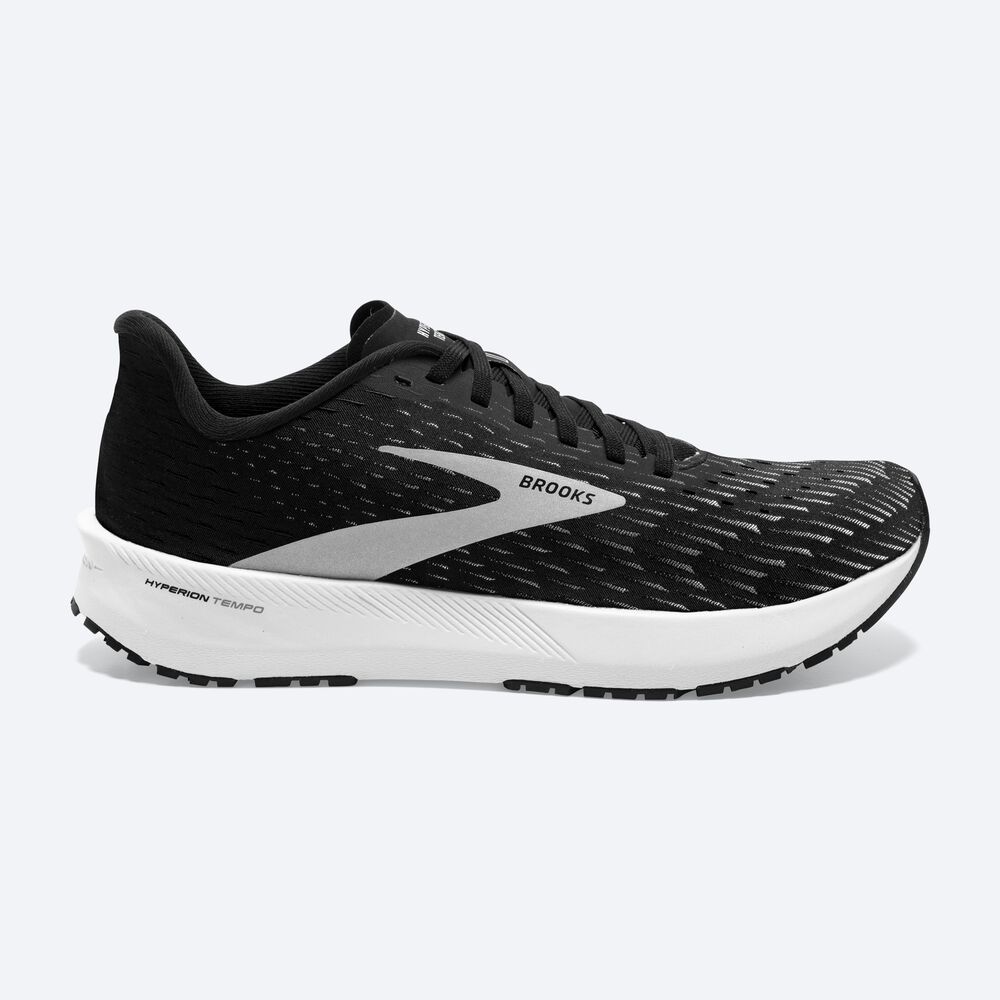 Zapatillas Running Brooks Hyperion Tempo Mujer Negras/Plateadas/Blancas | UPI178950