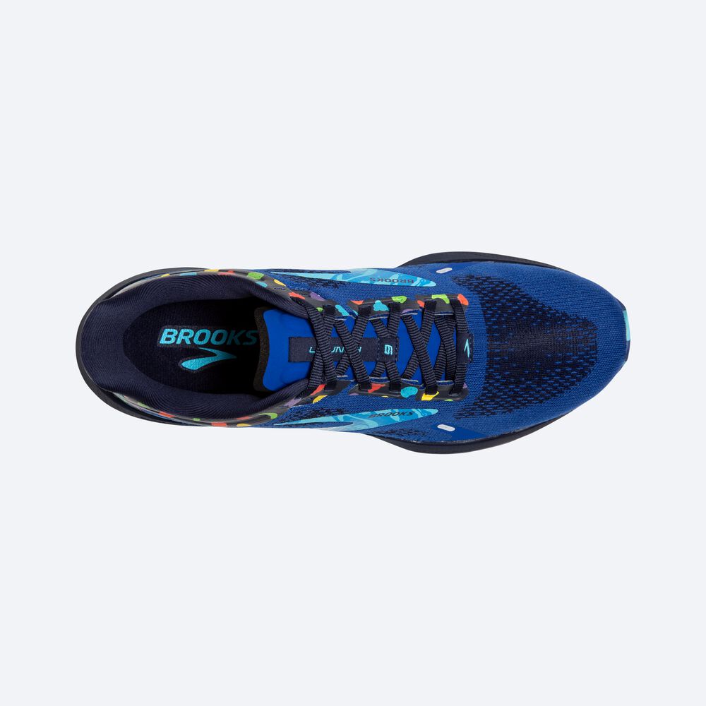 Zapatillas Running Brooks Launch 9 Hombre Azules/Azul Marino/Amarillo | MFH057243