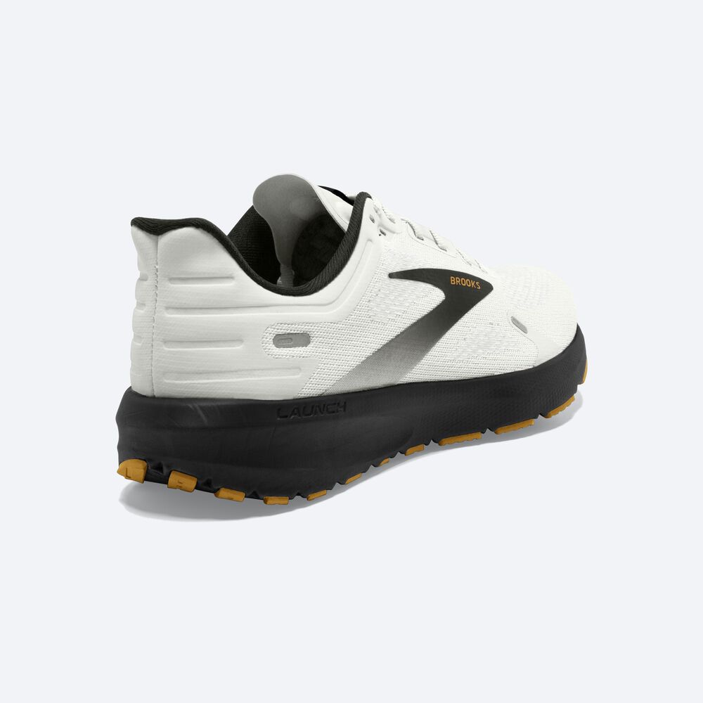 Zapatillas Running Brooks Launch 9 Hombre Blancas/Negras/Marrones | OZM610594