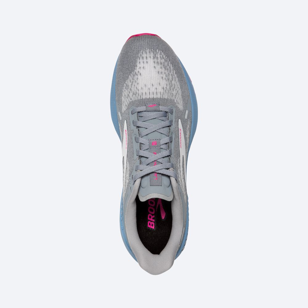 Zapatillas Running Brooks Launch GTS 9 Mujer Gris/Azules/Rosas | LZD093825