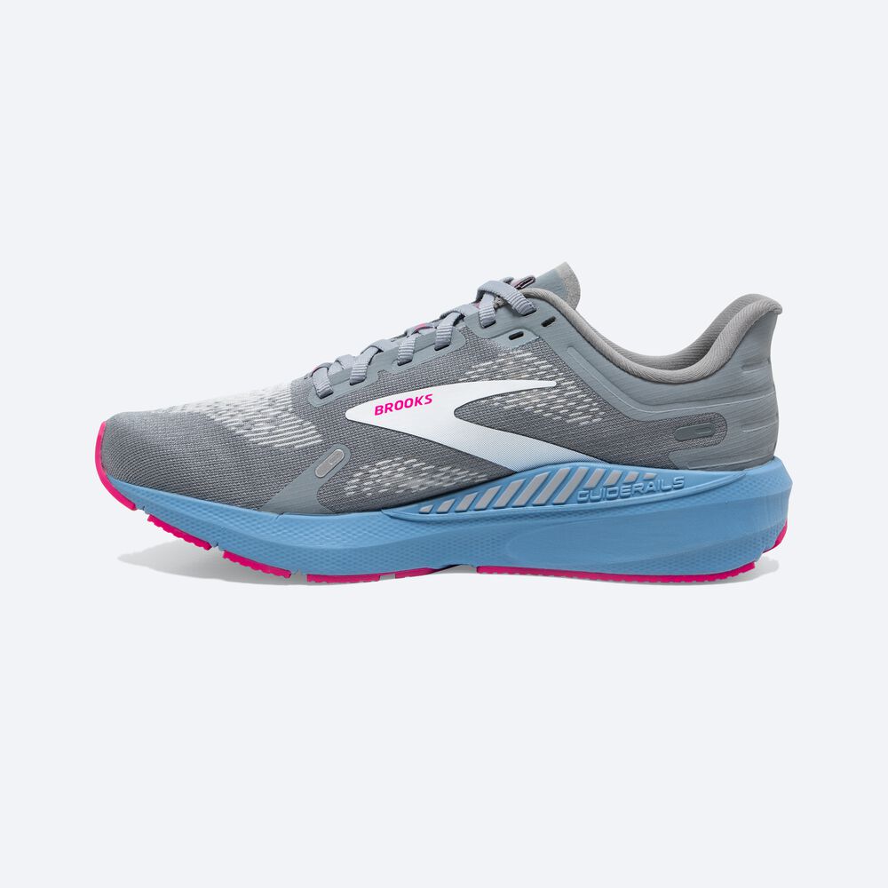 Zapatillas Running Brooks Launch GTS 9 Mujer Gris/Azules/Rosas | LZD093825