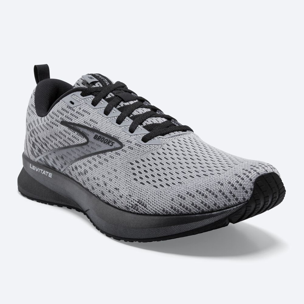 Zapatillas Running Brooks Levitate 5 Hombre Gris/Negras | CMD537942