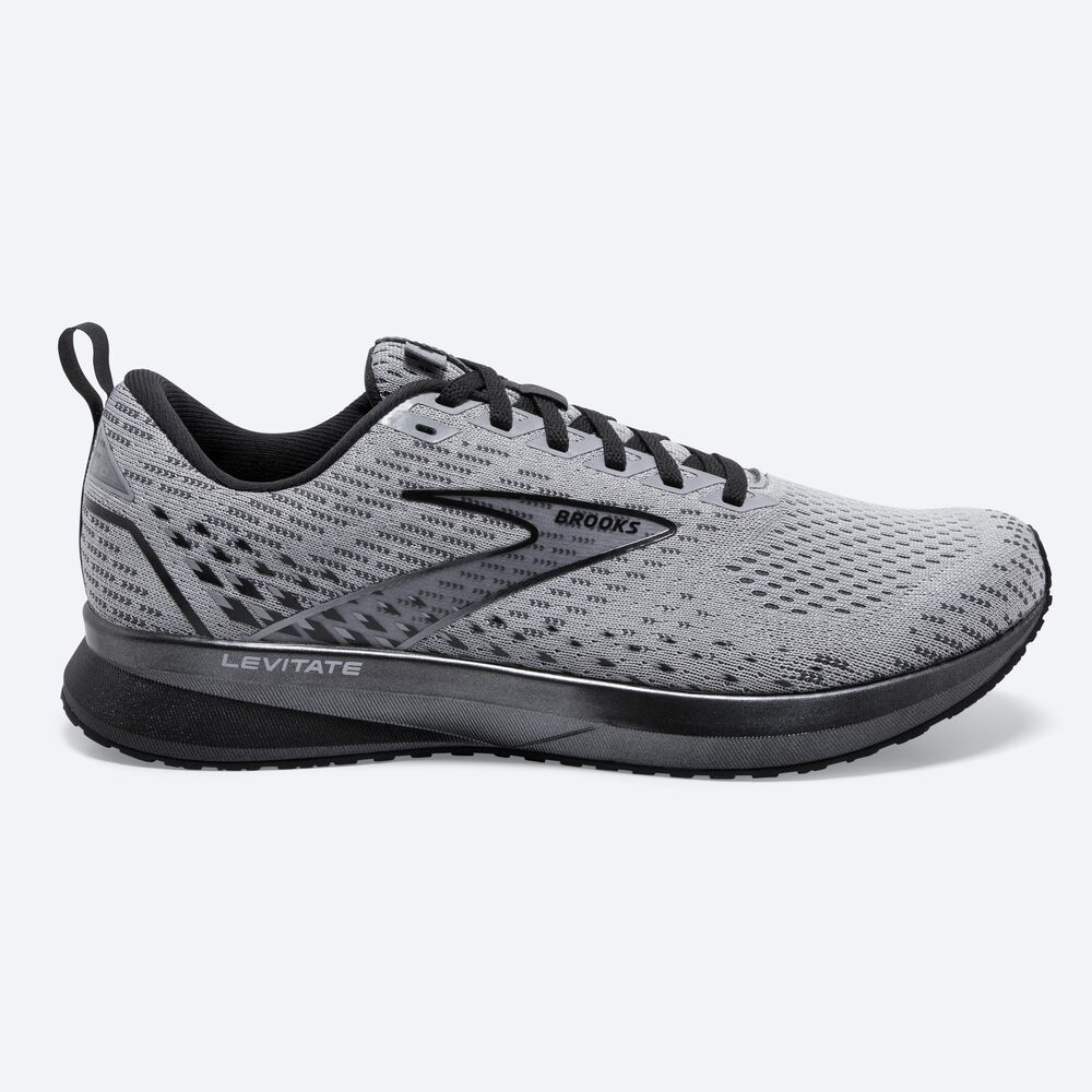 Zapatillas Running Brooks Levitate 5 Hombre Gris/Negras | CMD537942