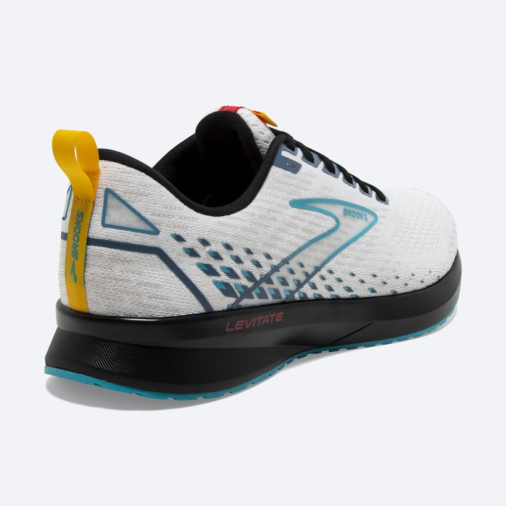 Zapatillas Running Brooks Levitate 5 Hombre Blancas/Azules/Negras | MHB731089