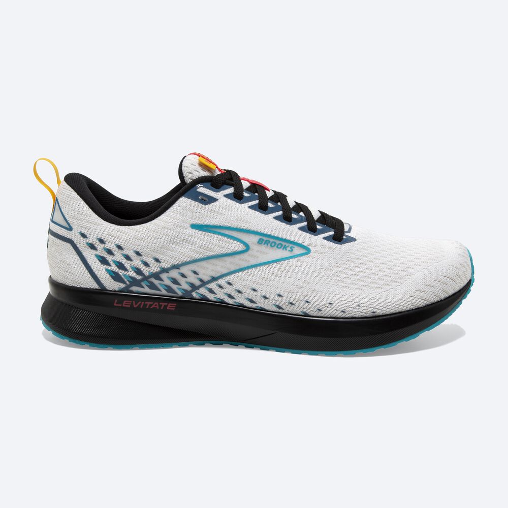 Zapatillas Running Brooks Levitate 5 Hombre Blancas/Azules/Negras | MHB731089