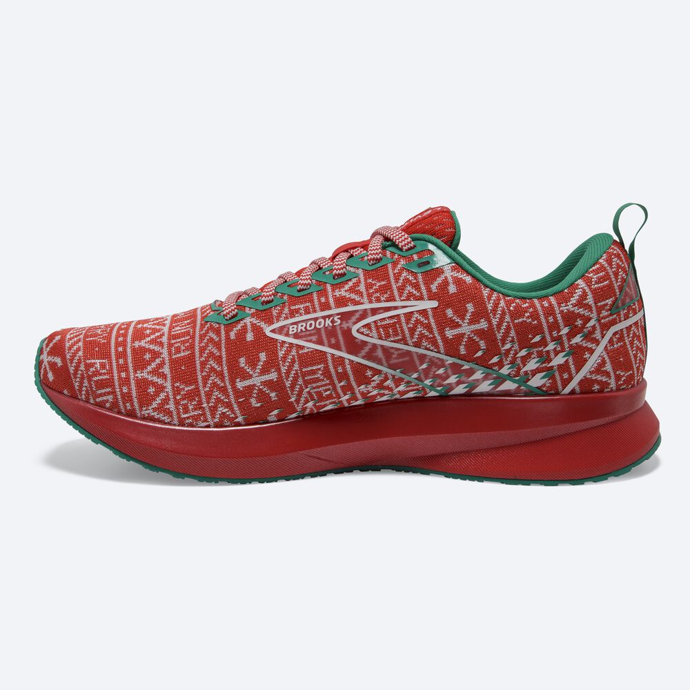 Zapatillas Running Brooks Levitate 5 Hombre Rojas/Blancas/Verde | UQS436782