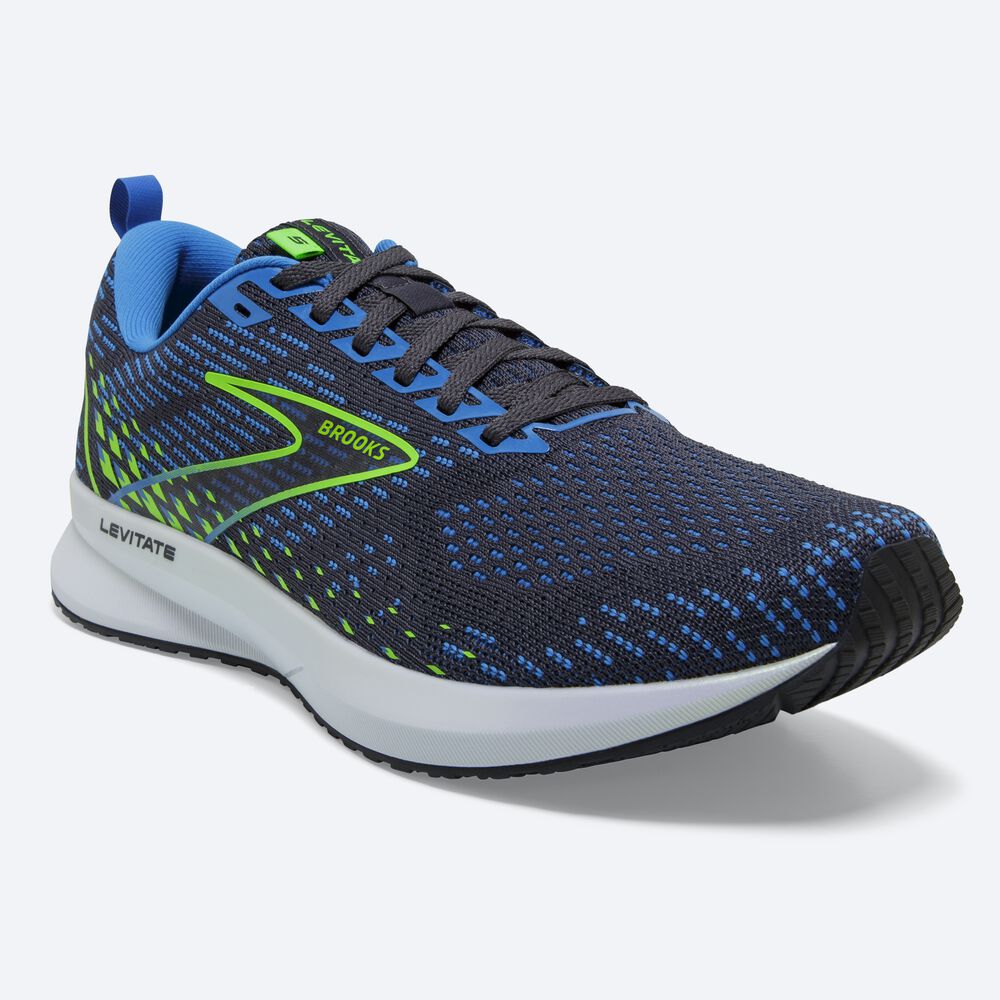 Zapatillas Running Brooks Levitate 5 Hombre Azules/Verde | VSA106928