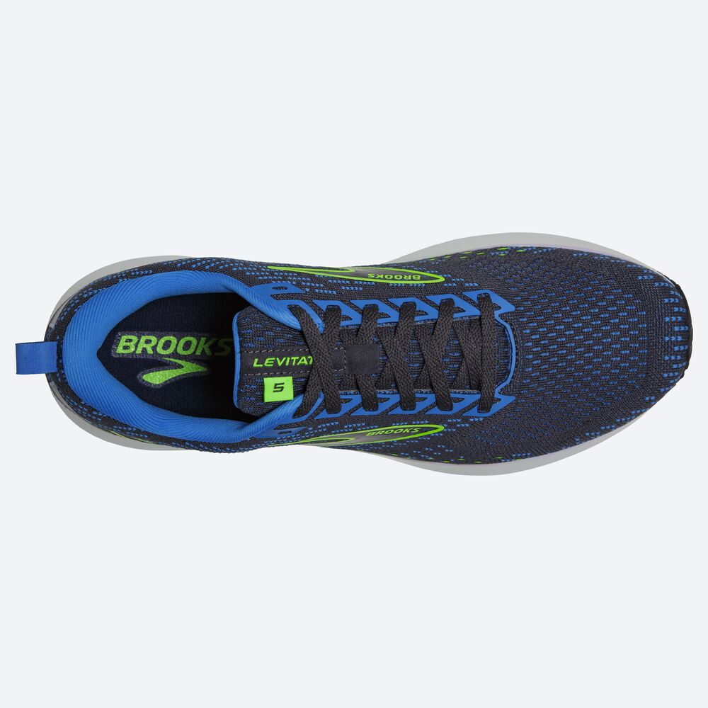 Zapatillas Running Brooks Levitate 5 Hombre Azules/Verde | VSA106928