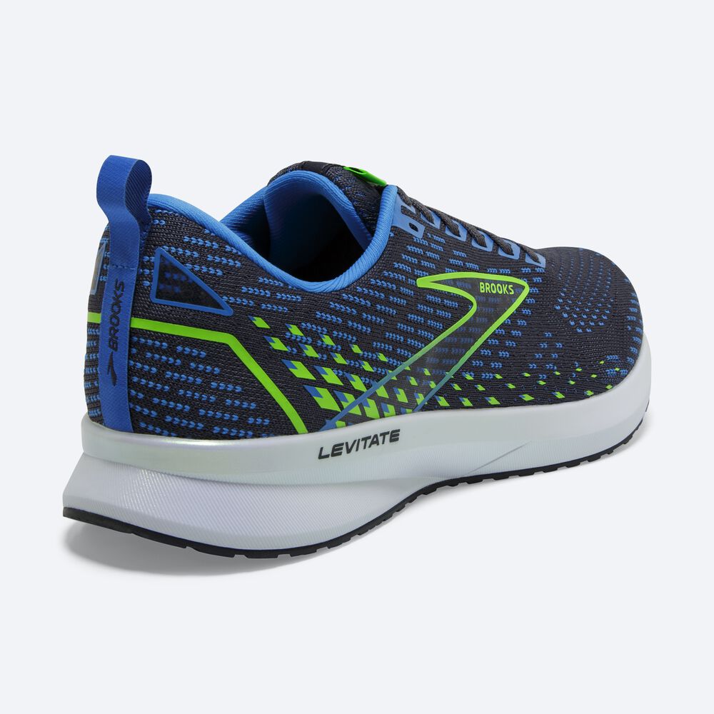 Zapatillas Running Brooks Levitate 5 Hombre Azules/Verde | VSA106928