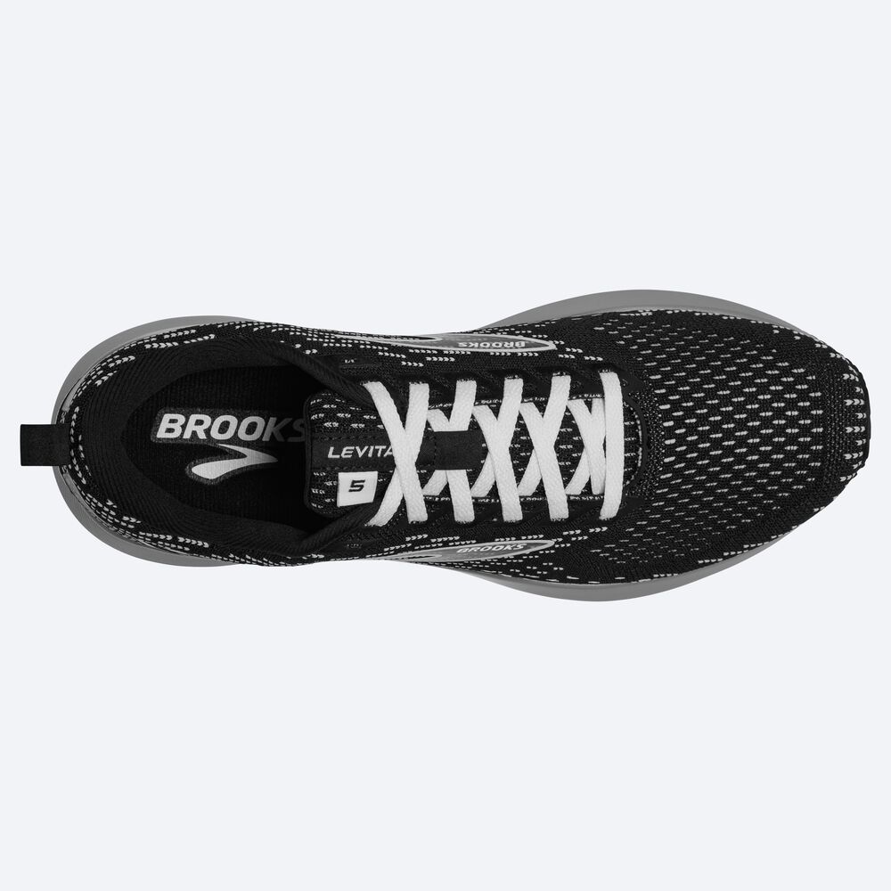 Zapatillas Running Brooks Levitate 5 Mujer Negras/Gris/Blancas | UBR471582