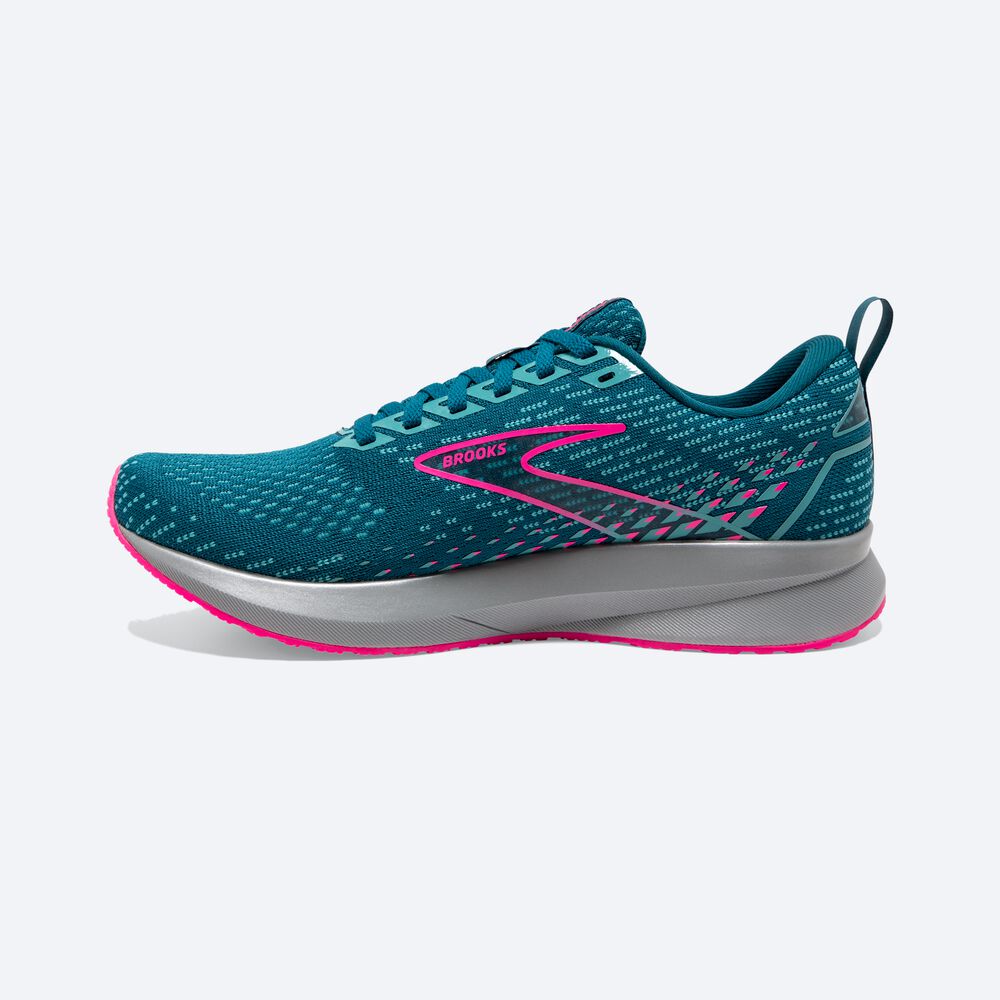 Zapatillas Running Brooks Levitate 5 Mujer Azules/Rosas | WZM382947