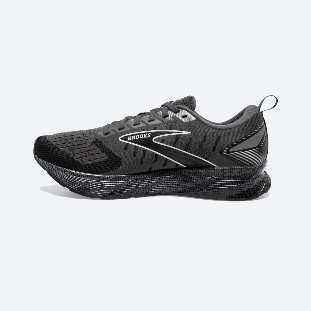 Zapatillas Running Brooks Levitate 6 Hombre Negras/Blancas | DLO647531