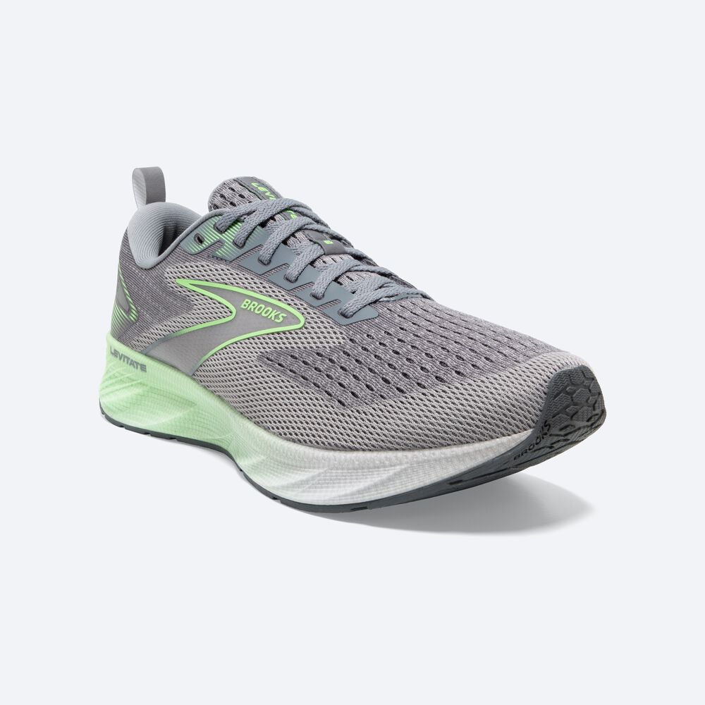 Zapatillas Running Brooks Levitate 6 Hombre Gris/Verde | JWN168497