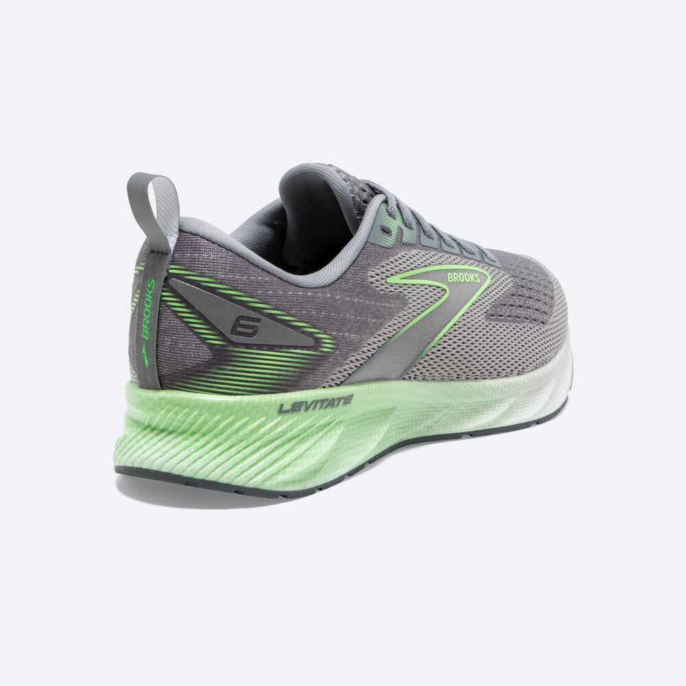 Zapatillas Running Brooks Levitate 6 Hombre Gris/Verde | JWN168497