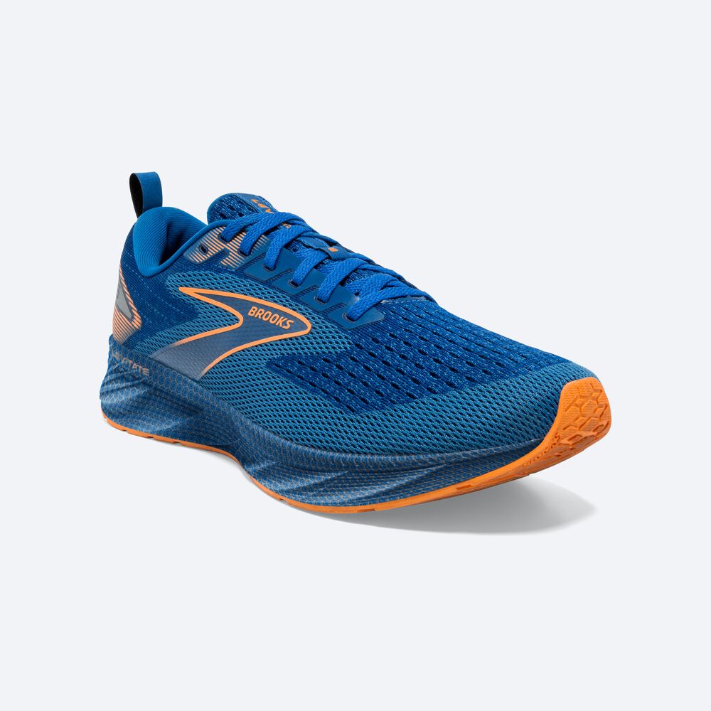 Zapatillas Running Brooks Levitate 6 Hombre Azules/Naranjas | WZE891567