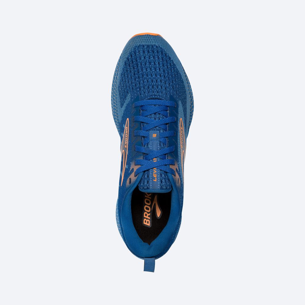 Zapatillas Running Brooks Levitate 6 Hombre Azules/Naranjas | WZE891567