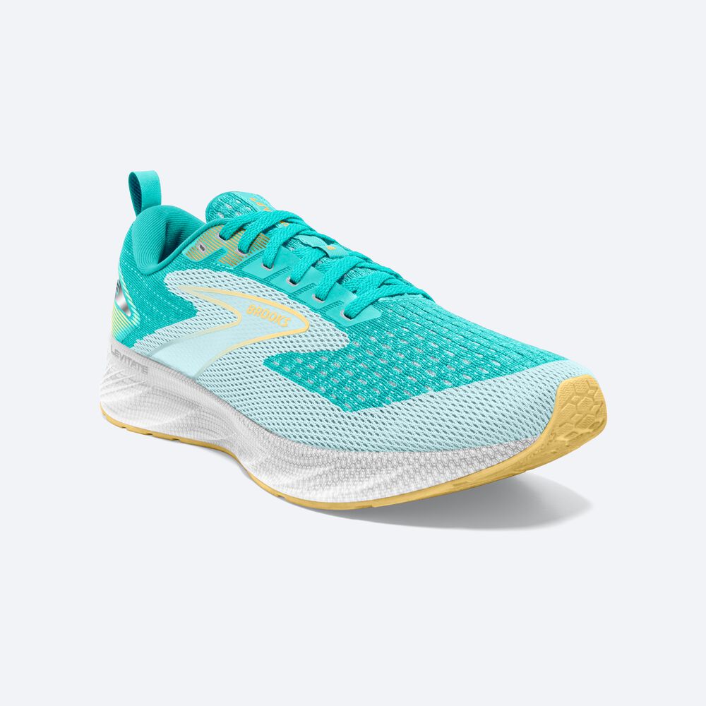 Zapatillas Running Brooks Levitate 6 Mujer Azules/Amarillo | ILK028931