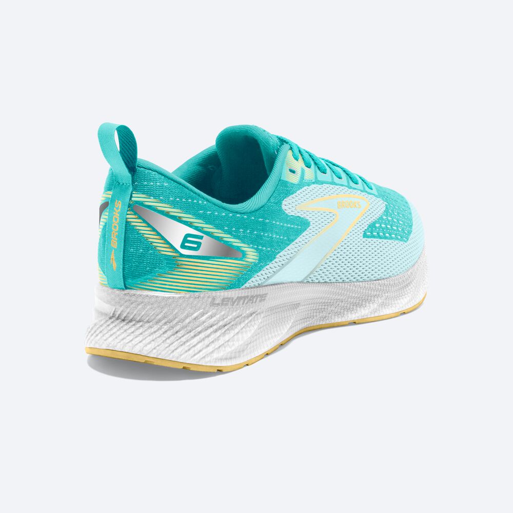 Zapatillas Running Brooks Levitate 6 Mujer Azules/Amarillo | ILK028931