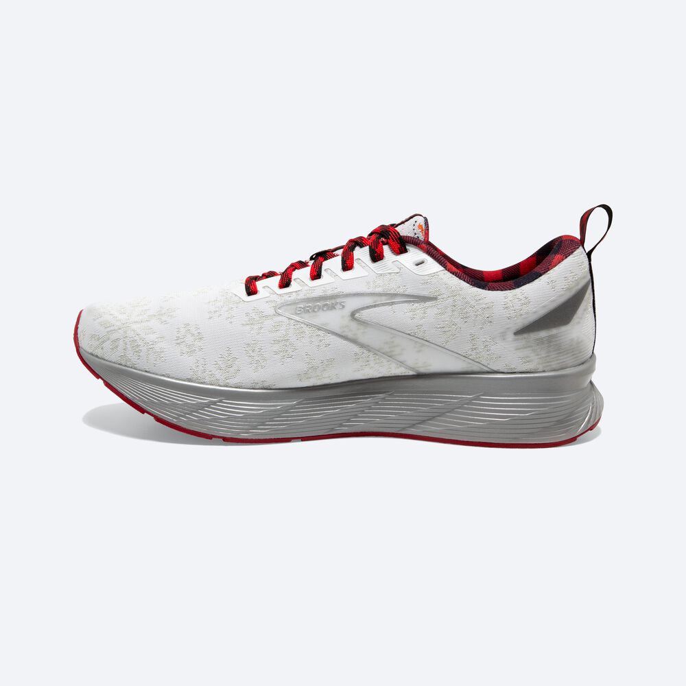 Zapatillas Running Brooks Levitate 6 Mujer Blancas/Rojas/Plateadas | QUP482973