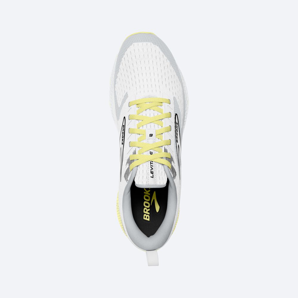 Zapatillas Running Brooks Levitate 6 Mujer Blancas/Amarillo | VIM024791