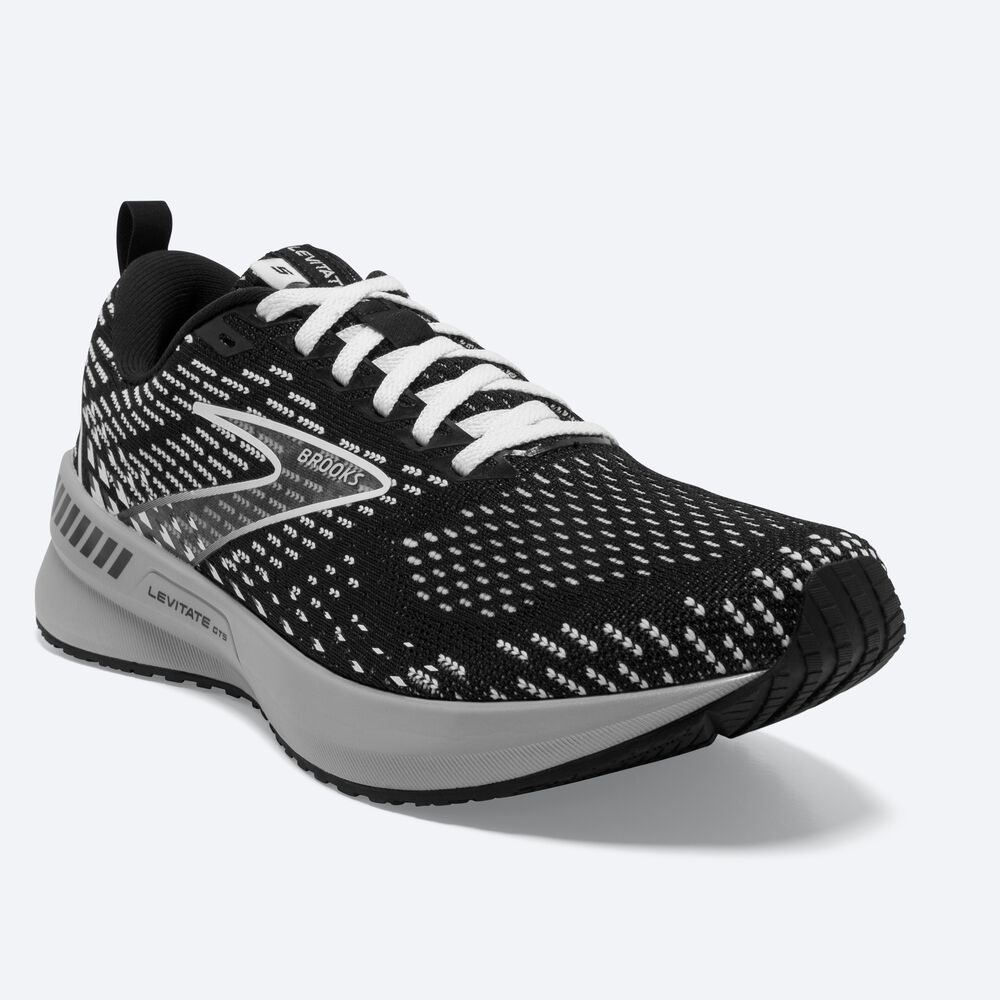 Zapatillas Running Brooks Levitate GTS 5 Mujer Negras/Gris/Blancas | AKT309452