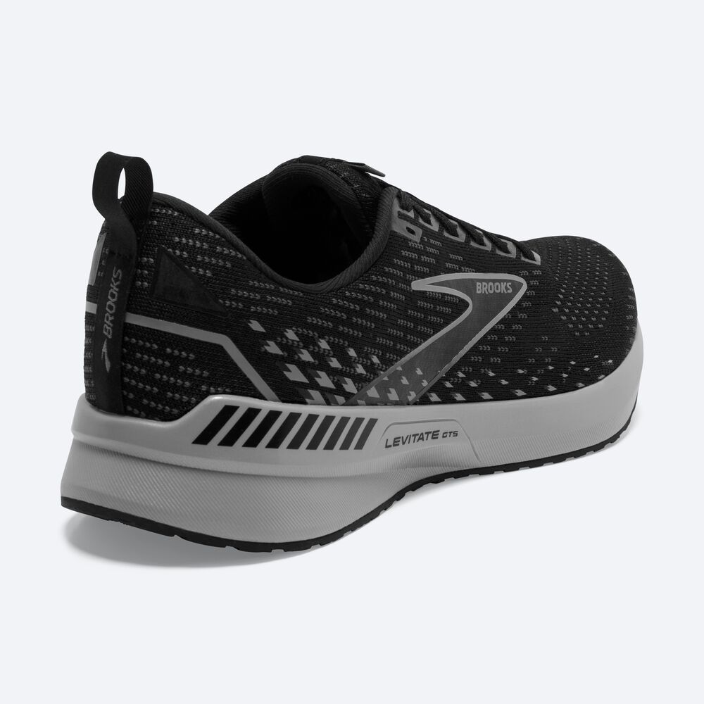 Zapatillas Running Brooks Levitate GTS 5 Hombre Negras/Gris | MYU650134