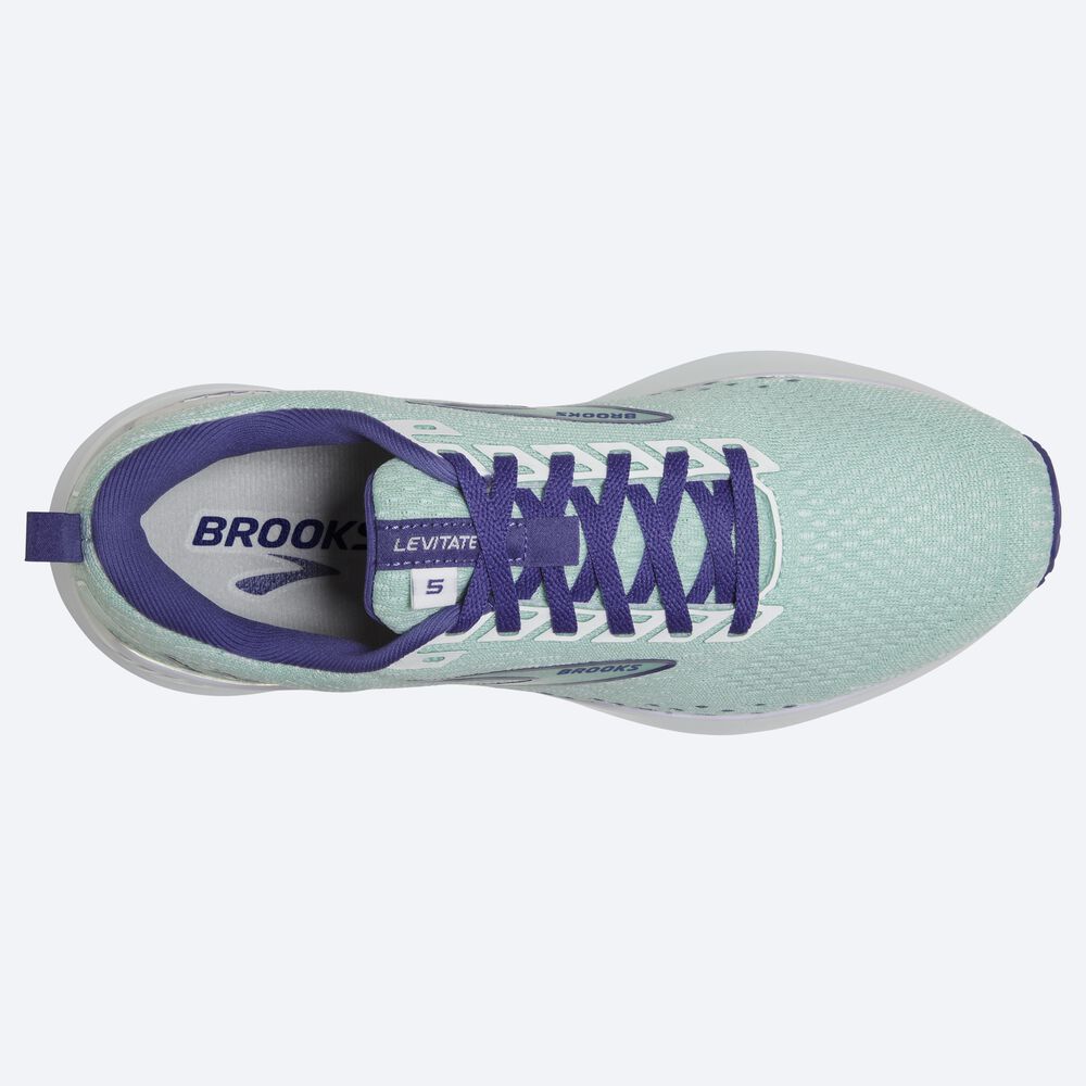 Zapatillas Running Brooks Levitate GTS 5 Mujer Verde/Azul Marino Azules/Blancas | PNH148326