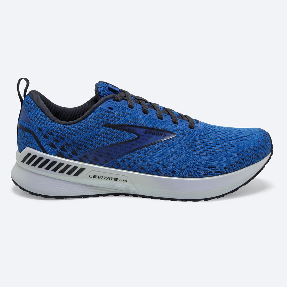 Zapatillas Running Brooks Levitate GTS 5 Hombre Azules/Blancas | SYM230465