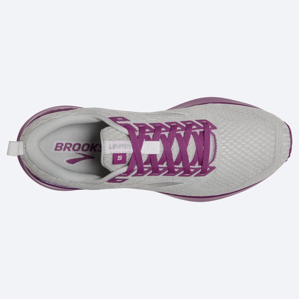 Zapatillas Running Brooks Levitate GTS 5 Mujer Gris/Lavanda | TDN021376