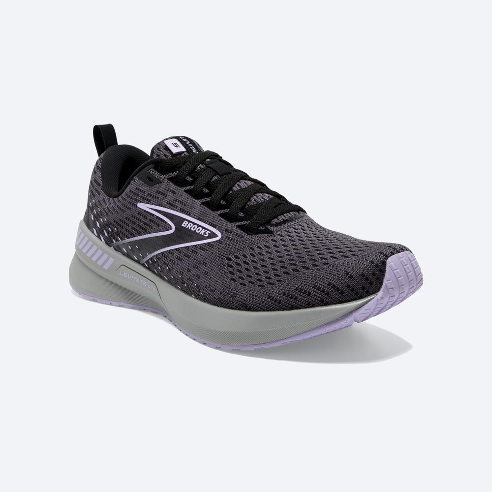 Zapatillas Running Brooks Levitate GTS 5 Mujer Negras | YVW209876