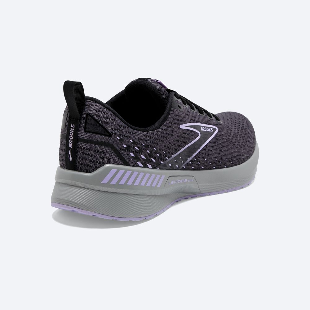 Zapatillas Running Brooks Levitate GTS 5 Mujer Negras | YVW209876