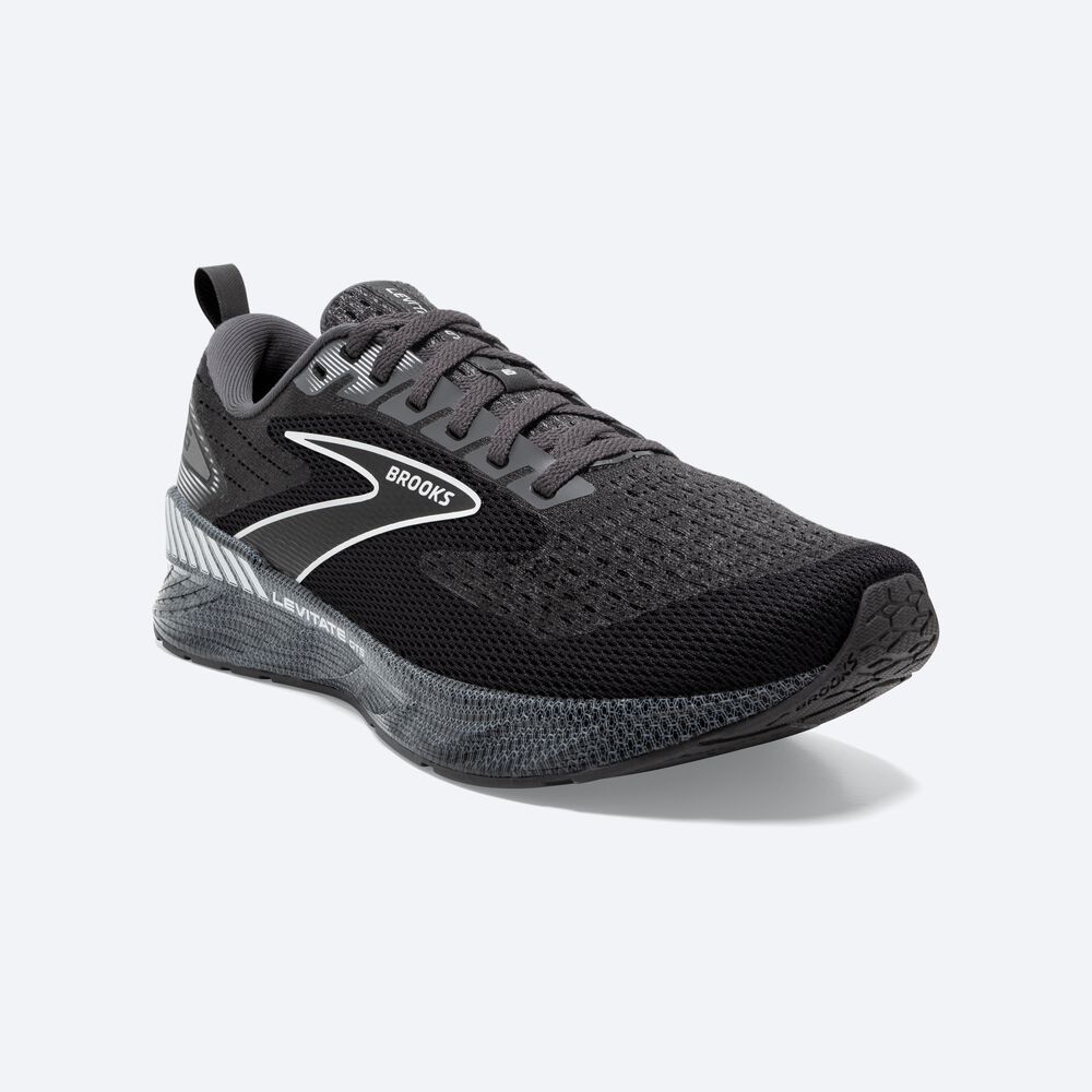 Zapatillas Running Brooks Levitate GTS 6 Hombre Negras/Blancas | MON946580