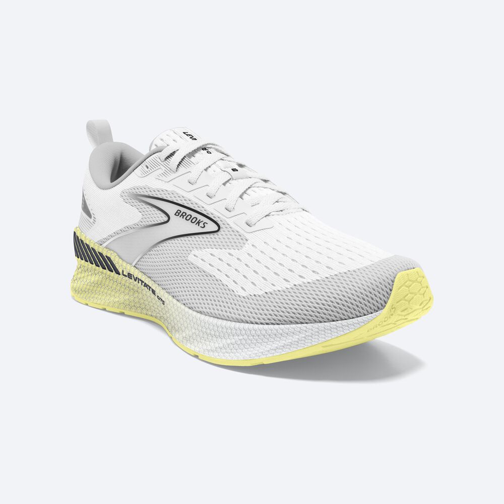 Zapatillas Running Brooks Levitate GTS 6 Mujer Blancas/Amarillo | PFT175403