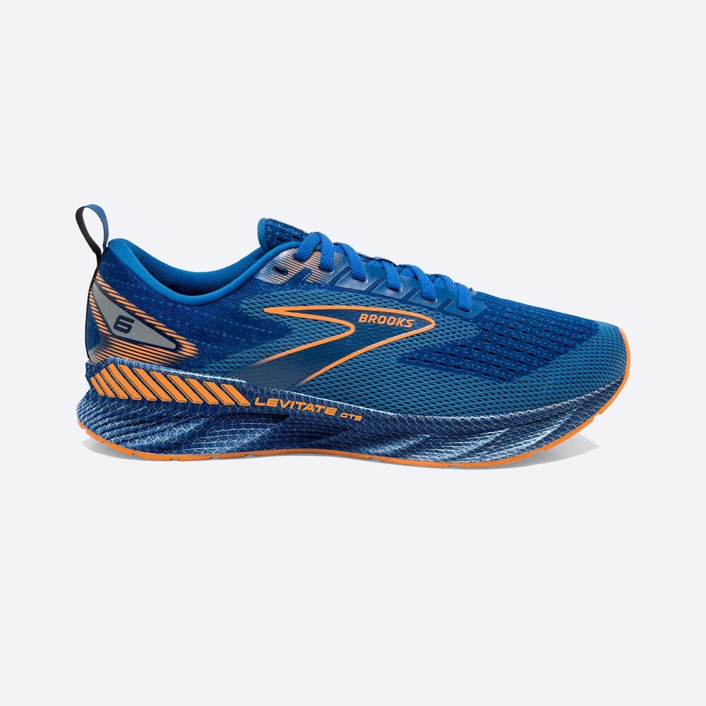 Zapatillas Running Brooks Levitate GTS 6 Hombre Azules/Naranjas | XFV675438