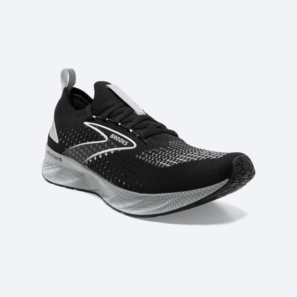 Zapatillas Running Brooks Levitate StealthFit 6 Hombre Negras/Gris | LIV713509