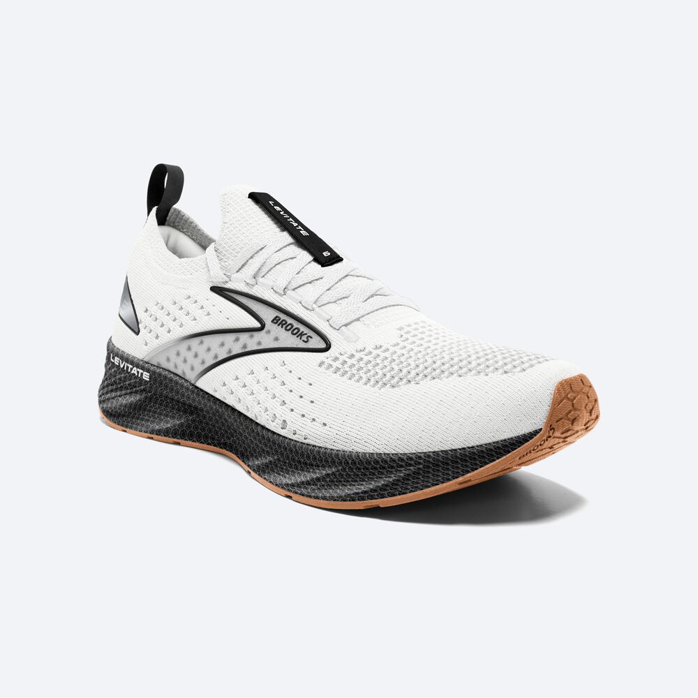 Zapatillas Running Brooks Levitate StealthFit 6 Hombre Blancas/Negras | LWT870163