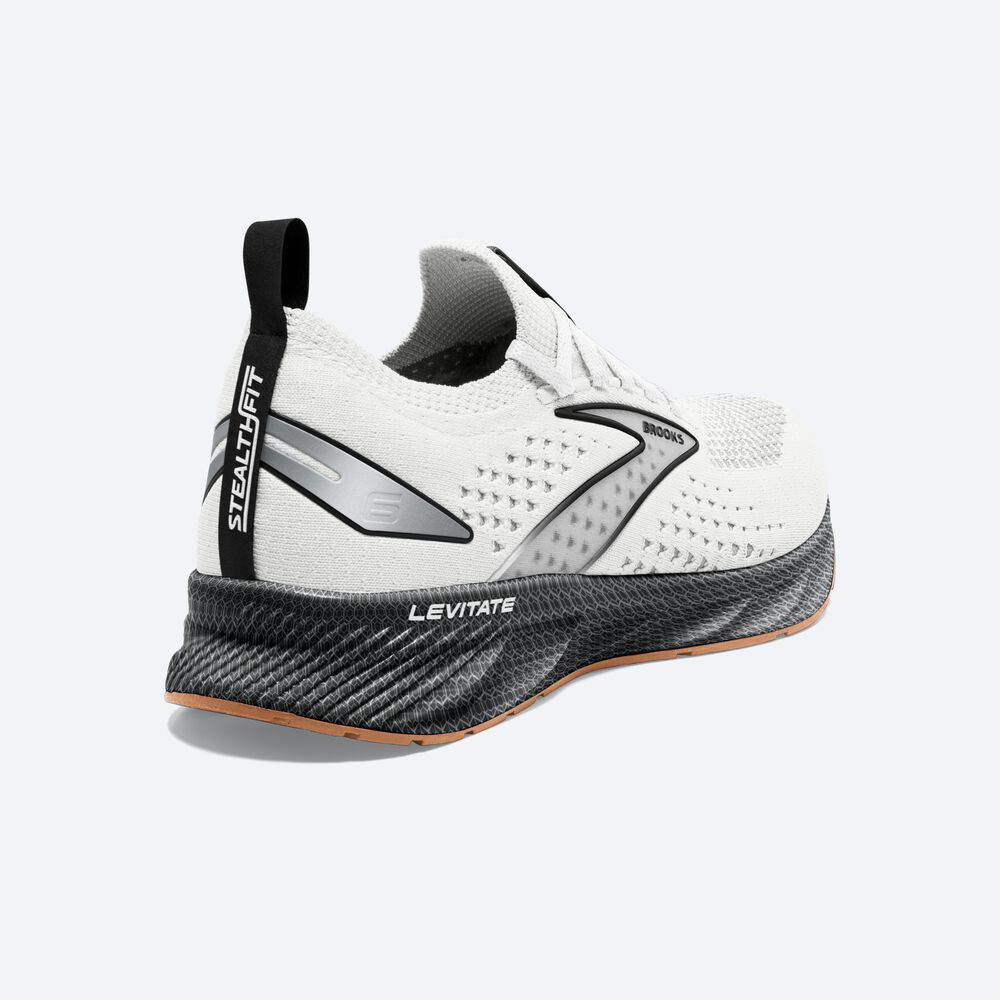 Zapatillas Running Brooks Levitate StealthFit 6 Hombre Blancas/Negras | LWT870163