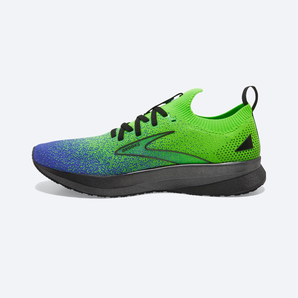 Zapatillas Running Brooks Levitate StealthFit 5 Hombre Verde/Negras/Azules | MHB941873