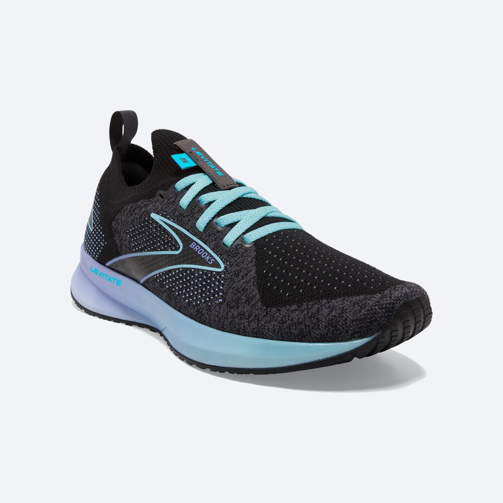 Zapatillas Running Brooks Levitate StealthFit 5 Mujer Azules/Flores/Negras | MJI073246